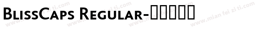 BlissCaps Regular字体转换